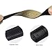 TStrap 18mm Leather Watch Band Black Soft w/ Watch Clasp Buckle Watch Strap Bracelet Replacement