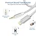 Aux Cable for car,KEEZING Aux Cord for iPhone 6/7/8/X/Xs/Xr iPad iPod 【Nylon Braided】 3.3ft 3.5mm Male Audio Adapter for Car Home Stereo &Headphone -Silver