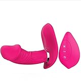 Remote Vibrator Wearable Powerful Massager, Wireless & Waterproof & Automatic heating,12x Powerful Multi Speed Vibration &Whisper Quie,Viberate Toy Body Relaxation Muscle Aches Red (Red)