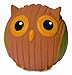 HuggLeHOUNDS Ruff-Tex Squeaky Tough Dog Chew Toy All Natural, Owl, Small