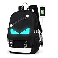 Anime Luminous Backpack Unisex Oxford Backpack Teens College Bookbag Laptop Bag Travel Daypack