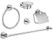 Grohe Essentials Master Bathroom Set, 5-In-1, Starlight Chrome