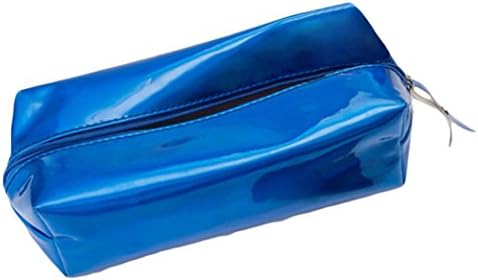 uBabamama Women's Sparkle Pencil Case Glitter Makeup Bags Women Girls Zipper Shiny Comestic Storage Bag (Blue)