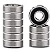 XiKe 10 Pcs 608-2RS Bearings 8x22x7mm, Double Rubber Seals and Pre-Iubrication, Deep Groove Ball Bearings for Electric Motor