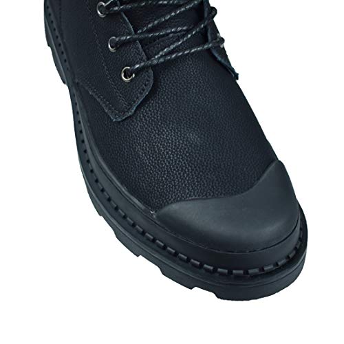 CHCYCLE Motorcycle Boots Waterproof & Windproof Leather Riding Boots for Men Black (US 11)