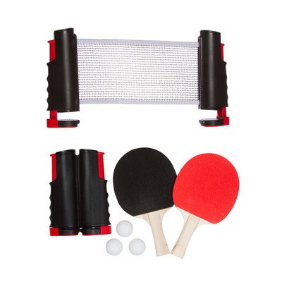 Trademark Innovations Anywhere Table Tennis Set with Paddles and Balls