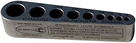 V-Tap Guide, Standard sizes 0-80 to 5/8", silver, 5/8 inches