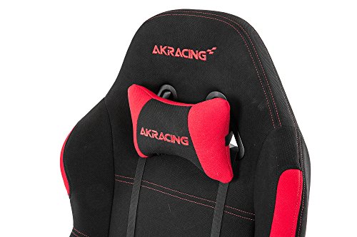 AKRacing Core Series EX-Wide Gaming Chair with Wide Seat, High and Wide Backrest, Recliner, Swivel, Tilt, Rocker and Seat Height Adjustment Mechanisms with 5/10 warranty - Black/Red