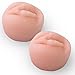 LeLuv Cylinder Seal Vacuum Penis Pump Donut Realistic Vagina Opening Soft Silicone 2 Pack
