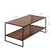 ZINUS Modern Studio Collection Deluxe Rectangular Coffee Table, Good Design Award Winner, Brown