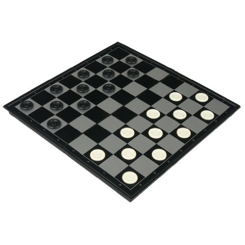 2 in 1 Travel Magnetic Chess and Checkers Set - 14 Inches