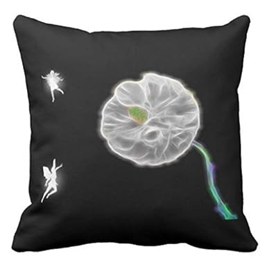 Neon Blue Green Psychedelic Japanese Rice Paper 18 18 Pillow Case