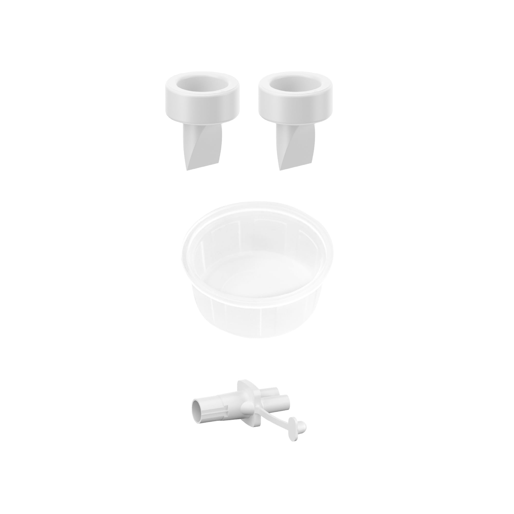 Ardo Single Service Kit - Spare Parts for Ardo Pumpsets. Replacement Lip Valves, Membrane Pot, & Tube Connector. Suitable for Use with Alyssa, Calypso and Carum Electric Breast Pumps.