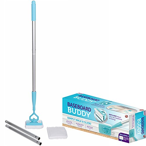 Baseboard Buddy - Baseboard & Molding Cleaning Tool! Includes 1 Baseboard Buddy and 3 Reusable Cleaning Pads, As Seen on TV