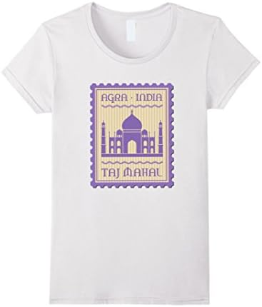 Womens Agra India Taj Mahal Travel Souvenir T Shirt Small White