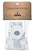 Jarmazing Products Mason Jar Foaming Soap Dispenser Lids - Includes Waterproof Stickers! - White - 2 Pack