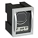 Wolf Designs Module 4.1 Single Watch Winder with Cover, Black