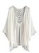 SweatyRocks Women's Tassel Kimono Fringe Cardigan Beachwear Cover up (Medium, White)