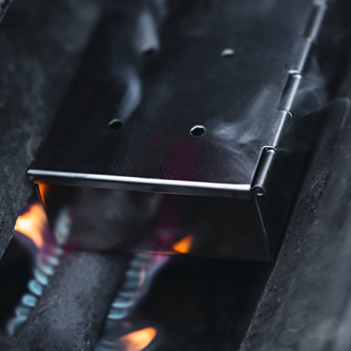 Mountain Grillers Smoker Box for Wood Chips Use a Gas or Charcoal BBQ Grill and Still Get That Delicious Smoky Barbecue Flavored Grilled Meat Hinged Lid for Easy Access polished finish stainless steel