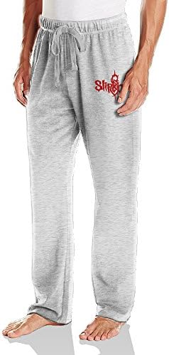 HROSE Slipknot Logo Men's Activewear Long Jersey Jogger Pants - Ash Medium