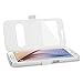Galaxy S6 Case, EnGive Premium Slim Flip Imitation Leather Cover for Samsung Galaxy S6 G920(White)