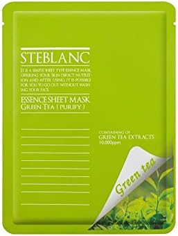 [STEBLANC] Essence Sheet Mask [Green tea] (Set10) Sebum control Soothing