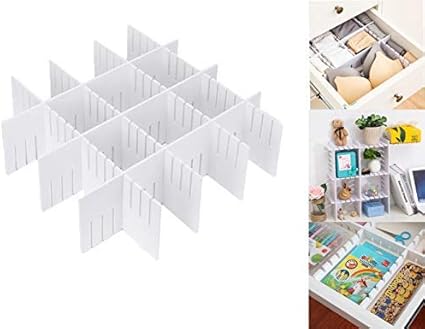 Tuersan Drawer Organizer Diy Grid Dividers Wood Plastic Storage