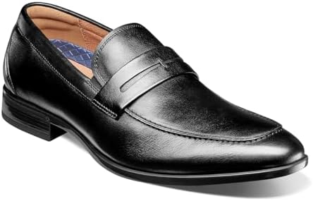 Florsheim Como Black Kidskin Leather Tassel Loafers Mens 11.5 3E Wide 17090-01 Como Moc Toe Tassel Loafer Clearance Men main image 3