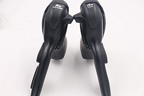 MicroNEW Shifter Dual Control Levers SB-R483 3 x 8 Speed Trip Shifters Road Bicycle Derailleur Compatible for Shimano STI Lever Set