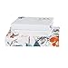 Vaulia Lightweight Microfiber Duvet Cover Set, Colorful Floral Print Pattern, White/Orange Color - Twin Size
