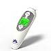 [2017 Model] Infrared Thermometer - Dual-Mode Forehead Thermometer and In-Ear Temperature Reading Device for Baby and Adults - Digital High-Contrast LCD Display - CE and FDA Approved