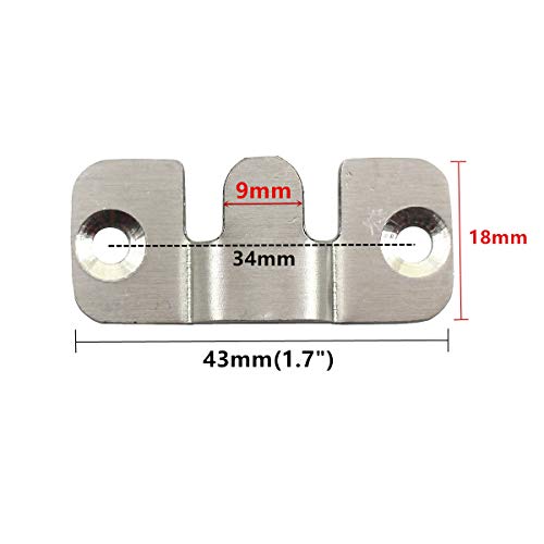 ZHU YU CHUN 24 Pcs Metal Sectional Sofa Interlocking Furniture Connector Bracket with Screw