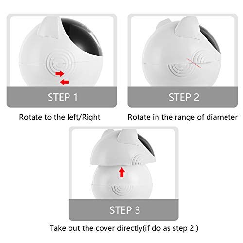 WOpet Pet Feeder,Automatic Cat Feeder Pet Food Dispenser Feeder Medium Large Cat Dog--4 Meal, Voice Recorder Timer Programmable,Portion Control (White) - Thumbnail 4