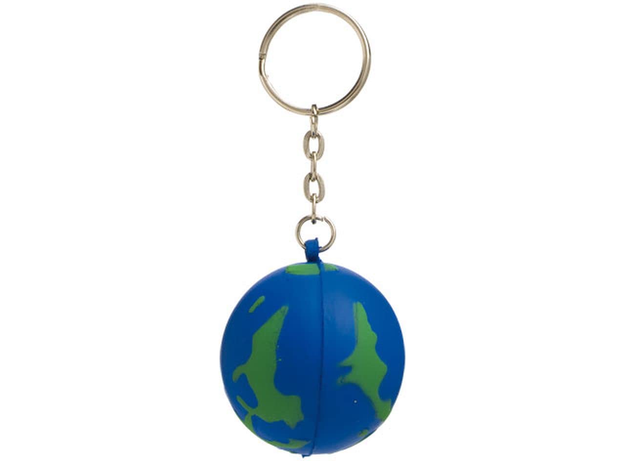 Ten KEYCHAIN WORLD-BALL ANTISTRESS cod.EL1323 cm 4x4x4h by Varotto & Co.