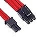 Silverstone Tek Sleeved Extension Power Supply Cable with 1 x 8-Pin to PCI-E 8-Pin Connector (PP07-PCIR)