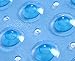 TIKE SMART Extra-Long Non-Slip Bathtub & Shower Mat 39”x16” (Smooth/Non-Textured Tubs Only) Safe, Clean, Machine-Washable, Superior Grip&Drainage, Vinyl, Transparent Light Blue