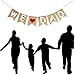 Burlap We Love Dad Banner Garland | Rustic Fathers Day Decorations | Fathers Day Gift from Son and Daughter | Fathers Day Party Supplies Family Photo Props