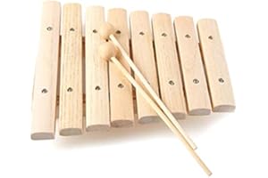 Children Kids Natural Wood Wooden 8 Tone Xylophone Percussion Toy Musical Instrument Music Develop