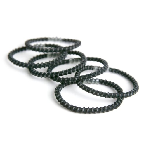 Amazon Com Goody Slide Proof Stayput Black Hair Elastics 4