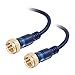 C2G 40003 Velocity Mini-Coax F-Type Cable, Blue (1.5 Feet, 0.45 Meters) primary