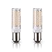 LumenBasic BA15d LED Bulb Bayonet Base Warm White 7 watt 50w-60w Halogen Equivalent Replaces JD Type T3/T4 Bulbs (Pack of 2)