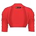 LOTMART Girls Ruched Sleeve Bolero Shrug