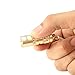 Keychain Flashlight, Mini LED Flashlight Torch with Twisting Control 2pcs Per Pack Power by 3xLR44 Batteries (Included) Golden by U`King