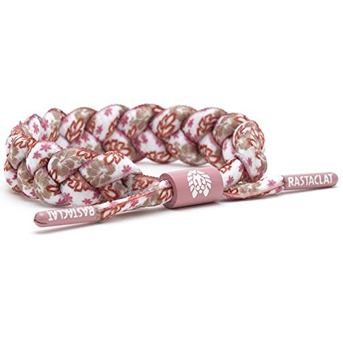 Rastaclat Tulip Pink Floral Print Shoelace Bracelet