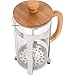 Urban Galley French Press Coffee Espresso Tea Maker with Stainless Steel Plunger, Pyrex Glass and Bamboo Wood (1000ml/34oz.)
