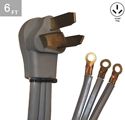 TES 6 Ft. 6/2-8/1 50 Amp 3 Wire Range Cord Kit