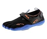 FILA SKELE-TOES EZ SLIDE DRAIN BLACK/TURKISH SEA/ORANGE MENS RUNNING Size (7)