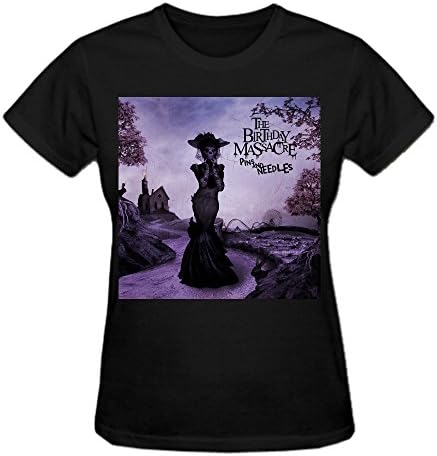 The Birthday Massacre Pins And Needles Women T Shirts Round Neck Black