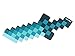 EnderToys Foam Ice Dagger Toy Weapon, Pixelated Blade, 10 inch