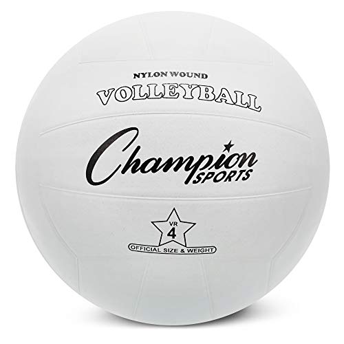 Champion Sports Rubber Volleyball, Official Size, for Indoor and